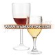 Best selling products Unbreakable Plastic Thick Stem Wine Glass